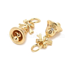 Pendentifs avec zircon cubiques à micro-pavés en laiton&nbsp;KK-Z127-01G