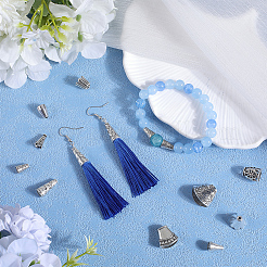 100 шт. 10 стиля тибетский стиль сплав бусины конус&nbsp;FIND-SP0001-69