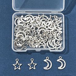 50 pièces 2 styles breloques en alliage de style tibétain&nbsp;TIBEP-FS0001-29AS
