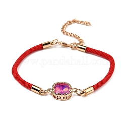 12 pz 12 colori braccialetti in poliestere&nbsp;BJEW-P340-10G