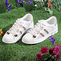 Сплав эмали бабочка шнурок очарование украшение&nbsp;PALLOY-NB00002