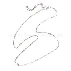 Женские ожерелья-цепочки панцирного плетения из латунного кабеля толщиной 1.5 мм&nbsp;NJEW-JN05555-01