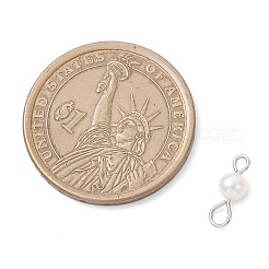 Подвески-коннекторы из натурального культивированного пресноводного жемчуга круглой формы&nbsp;PALLOY-JF04310-02