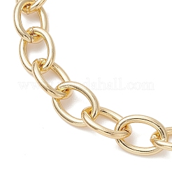 Латунные кабельные цепи браслеты для женщин&nbsp;BJEW-JB12983