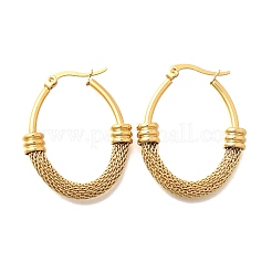 201 серьги-кольца из нержавеющей стали&nbsp;LS-EJEW-Q026-15G-B