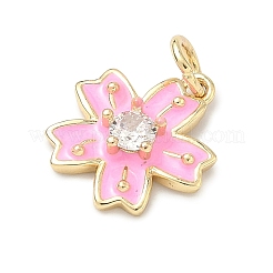 Подвески из латуни с прозрачным фианитом&nbsp;LS-KK-H255-06G-01