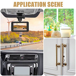 2 шт. подвеска для зеркала заднего вида автомобиля из натурального черного оникса&nbsp;HJEW-CA00066