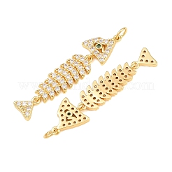 Pendentifs avec zircon cubiques à micro-pavés en laiton&nbsp;CU-CBAB3AD-08G-01