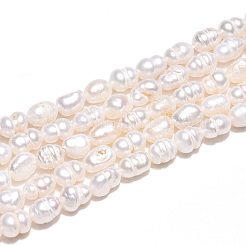 Нити из натурального культивированного пресноводного жемчуга&nbsp;LS-PEAR-N012-02N-01