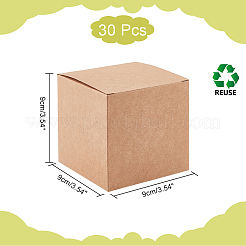 Квадратные складные шкатулки для драгоценностей из крафт-бумаги&nbsp;LS-CON-WH0089-47A