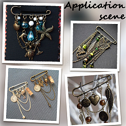 30 pièces de broche en fer&nbsp;FIND-SC0020-46AB