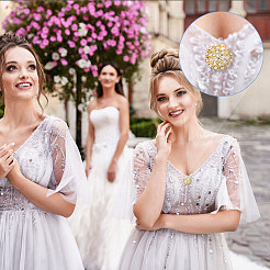 14 шт. пуговица из сплава с 1 отверстиями FIND-FG0003-17B