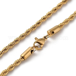 Ожерелья из нержавеющей стали с вакуумным покрытием pvd 304&nbsp;NJEW-H019-02G