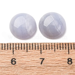 Натуральный голубой агат шнурка кабошоны&nbsp;G-O185-01A-02