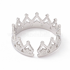 Кольца-манжеты с открытыми коронами из нержавеющей стали 304&nbsp;RJEW-G275-08P