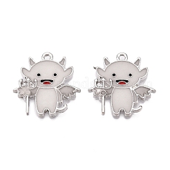 Подвески из эмали и светящегося сплава на тему хэллоуина&nbsp;ENAM-N056-233P