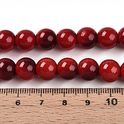 Выпечка окрашенные стеклянные бусины пряди&nbsp;DGLA-N012-10mm-10