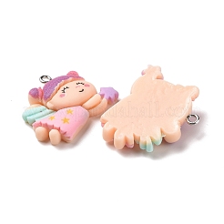 Подвески из непрозрачной смолы&nbsp;RESI-G032-H01