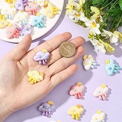 20 Stück undurchsichtige Harz-Decoden-Cabochons&nbsp;CRES-YW0002-64