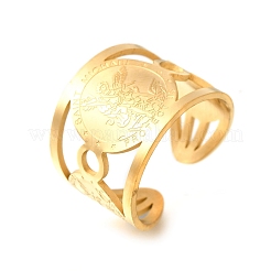 Открытые кольца манжеты из нержавеющей стали 304&nbsp;RJEW-S628-11G