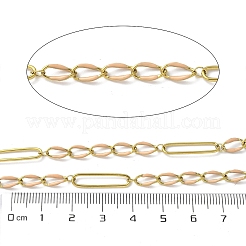 Цепи Figaro из нержавеющей стали 304 с эмалью&nbsp;CHS-U003-02G-04