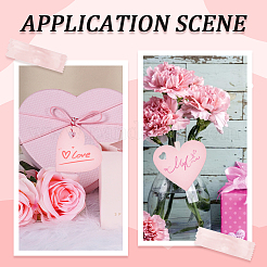 200 шт. бумажные подарочные бирки в форме сердца&nbsp;CDIS-SP0001-14C