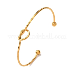 Bracciali a polsino in acciaio inossidabile 304&nbsp;LS-BJEW-L706-01G