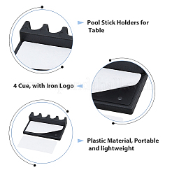 Самоклеящаяся пластиковая стойка для бильярдного кия&nbsp;DIY-WH0430-317A
