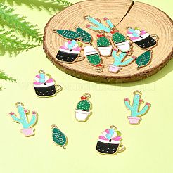 16шт 4 стиля подвески из сплава с эмалью&nbsp;ENAM-FS0001-86