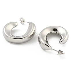 Aretes de latón chapado en rejilla&nbsp;EJEW-M247-27A-P