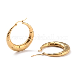 Pendientes de aro de acero inoxidable 304 con revestimiento iónico (IP)&nbsp;X-EJEW-O096-46G