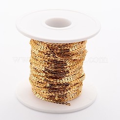 Chaînes à maillons Boston en acier inoxydable 304 avec placage ionique (IP)&nbsp;CHS-K003-04G-2.0MM