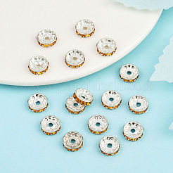 Латунные бусины разделители для поставки стразов&nbsp;RB-A014-Z10mm-17S