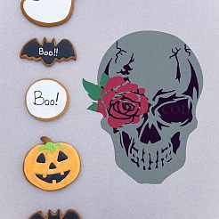 Plantillas de plantillas de pintura de dibujo reutilizables de plástico&nbsp;DIY-WH0202-330