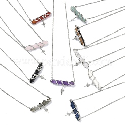 Натуральные и синтетические смешанные камни&nbsp;NJEW-P351-01P