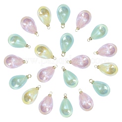 40шт 4 цвета радужного радужного покрытия акриловые подвески&nbsp;MACR-CJ0001-59