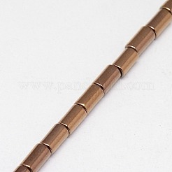 Гальванизировать немагнитных синтетический гематит бисер пряди G-J162-C-06