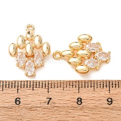 Pendentifs en zircone cubique clair en laiton&nbsp;KK-A304-05G