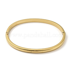 Гладкие браслеты на петлях из нержавеющей стали 304&nbsp;BJEW-Q772-01G