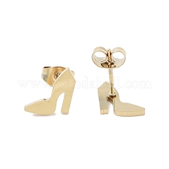 Orecchini a bottone in acciaio inossidabile 304 con placcatura sotto vuoto in PVD per donna&nbsp;EJEW-A048-14G