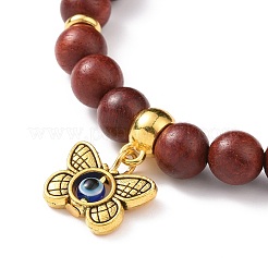 Bracciali di legno perline&nbsp;BJEW-JB09062