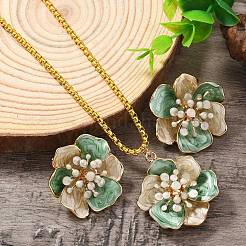 Комплекты из серег и ожерелий из роскошного сплава&nbsp;YN1358-4