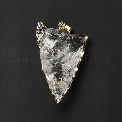 Pendentifs de cristal de quartz naturel&nbsp;G-E581-02LG