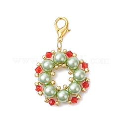 Decorazioni pendenti con ghirlande natalizie in vetro&nbsp;HJEW-JM04172-02
