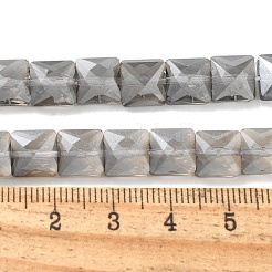 Стеклянные бусины с гальваническим покрытием &nbsp;EGLA-L045-B-PL02