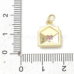 Латунные микро проложить кубического циркония подвески&nbsp;KK-H255-28G