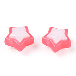 Perles acryliques opaques bicolores&nbsp;SACR-I005-04A-03