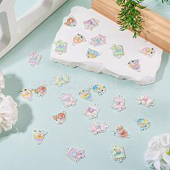 32pcs 8 pendentifs en alliage de couleurs&nbsp;ENAM-TA0003-26