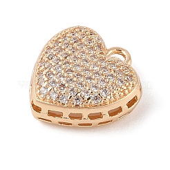 Латунные микропаве прозрачные подвески с фианитом&nbsp;LS-KK-N256-19G