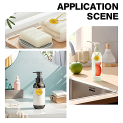 3 шт. плоские круглые бирки для ванной из нержавеющей стали&nbsp;HJEW-OC00257